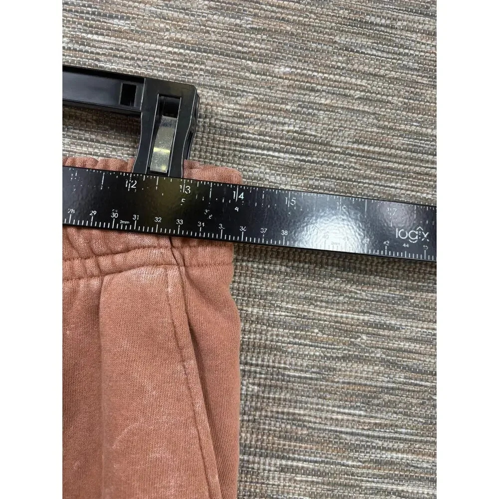 Jordan Pants Mens XS Brown Fleece Joggers Sweatpants Flight Patch Elastic Waist